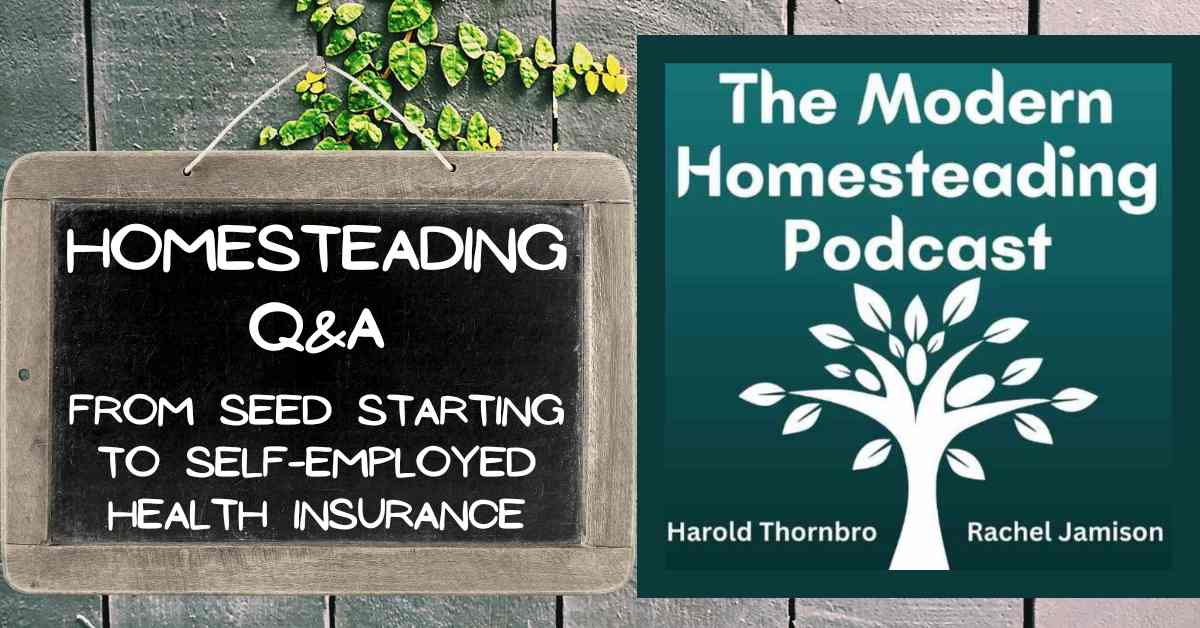 Read more about the article Homesteading Q&A: From Seed Starting to Self-Employed Health Insurance