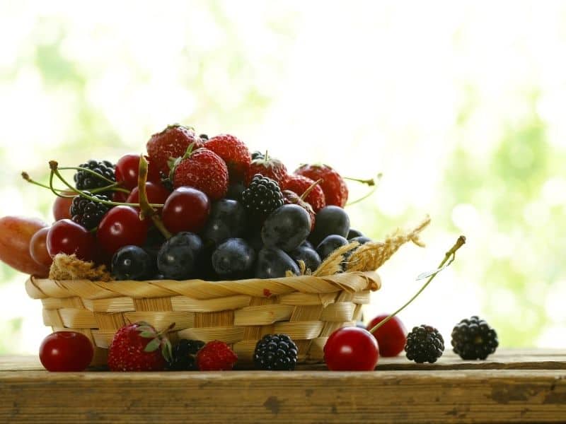 Photo of a basket of berries
