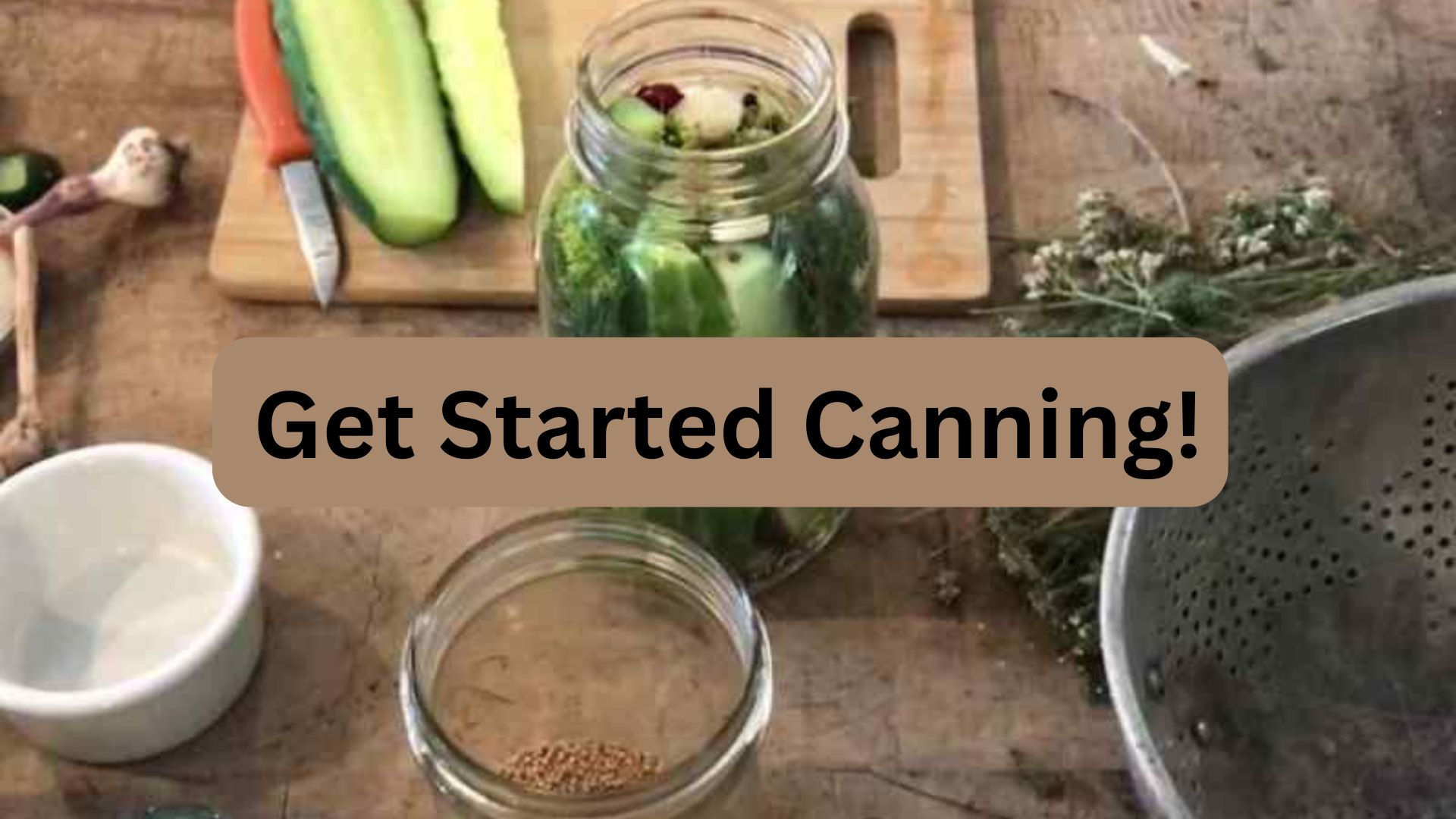 Get Started Canning